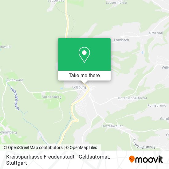 Kreissparkasse Freudenstadt - Geldautomat map