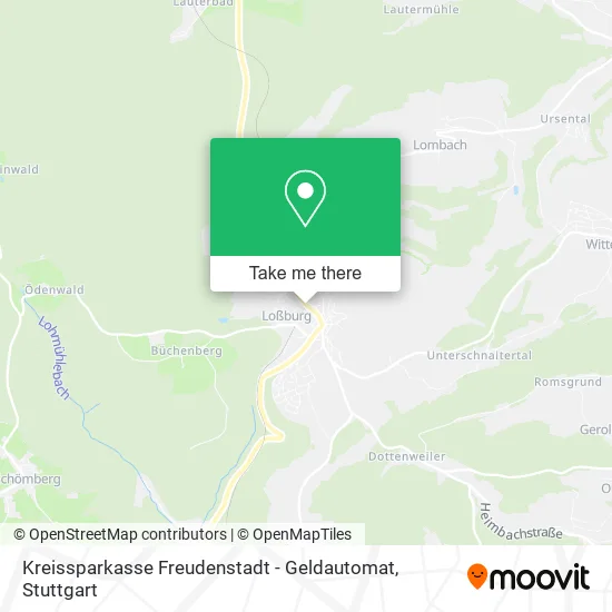 Карта Kreissparkasse Freudenstadt - Geldautomat