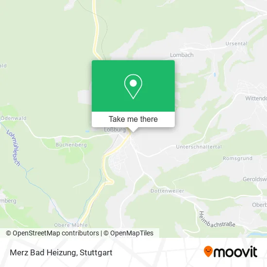 Карта Merz Bad Heizung