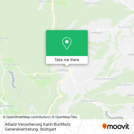 Карта Allianz Versicherung Karin Buchholz Generalvertretung