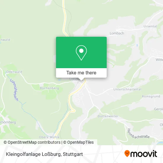 Карта Kleingolfanlage Loßburg