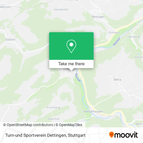 Карта Turn-und Sportverein Dettingen