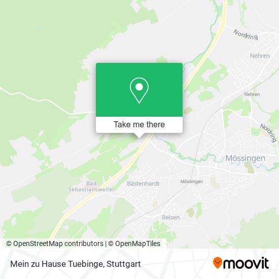 Карта Mein zu Hause Tuebinge