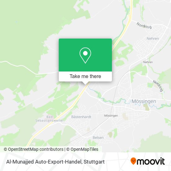Al-Munajjed Auto-Export-Handel map