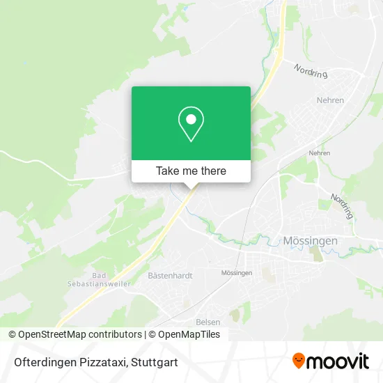 Карта Ofterdingen Pizzataxi