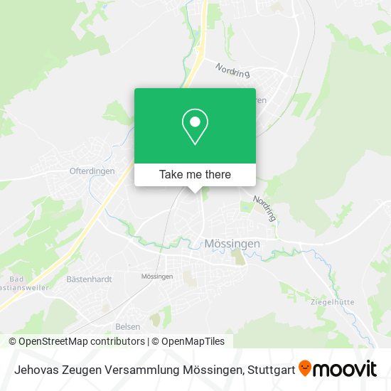 Jehovas Zeugen Versammlung Mössingen map