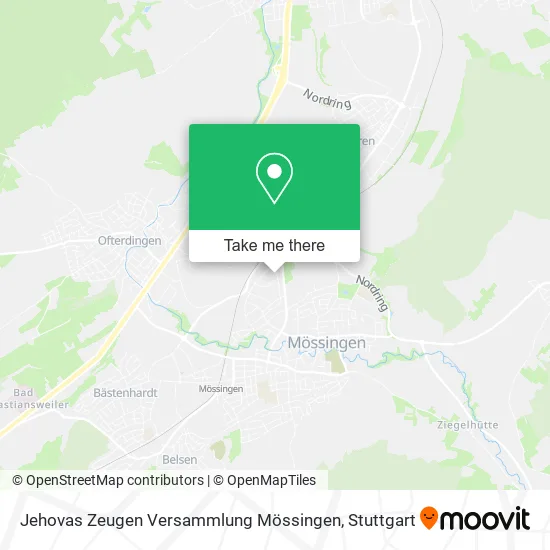 Карта Jehovas Zeugen Versammlung Mössingen