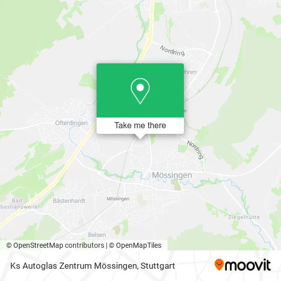 Карта Ks Autoglas Zentrum Mössingen