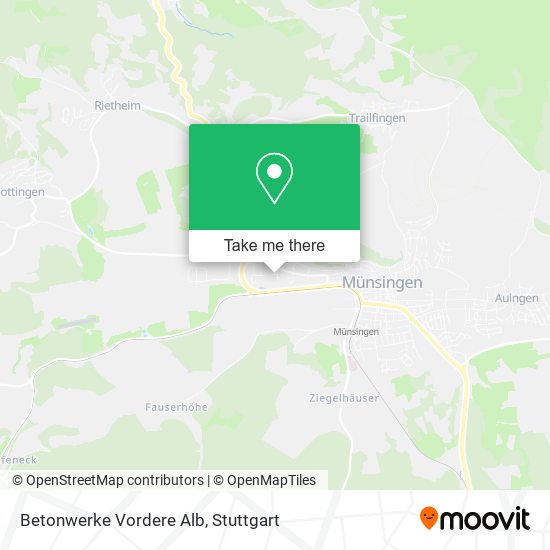 Карта Betonwerke Vordere Alb
