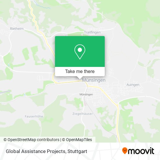 Global Assistance Projects map