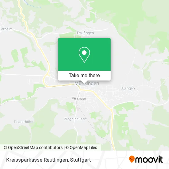 Карта Kreissparkasse Reutlingen