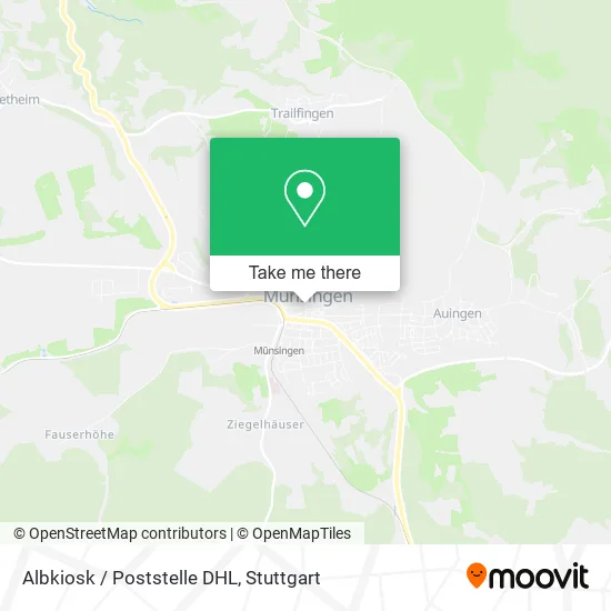 Карта Albkiosk / Poststelle DHL