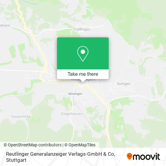 Карта Reutlinger Generalanzeiger Verlags-GmbH & Co