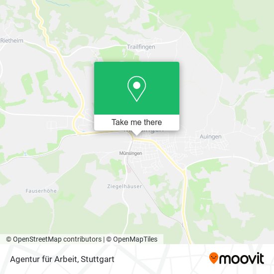 Agentur für Arbeit map