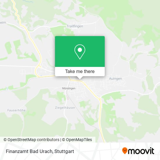 Finanzamt Bad Urach map