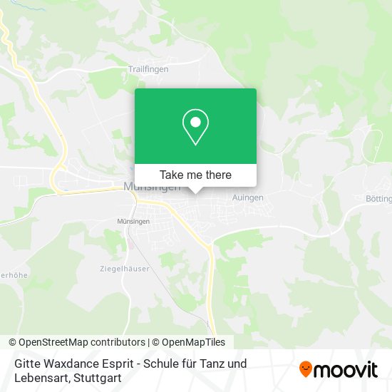 Gitte Waxdance Esprit - Schule für Tanz und Lebensart map