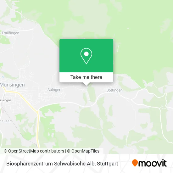 Карта Biosphärenzentrum Schwäbische Alb