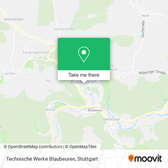 Карта Technische Werke Blaubeuren