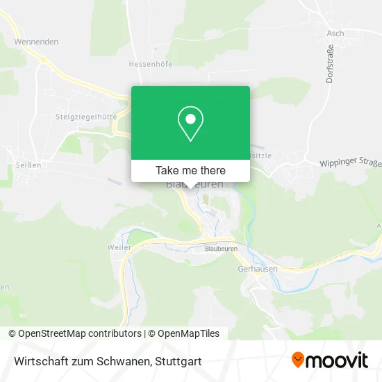 Карта Wirtschaft zum Schwanen