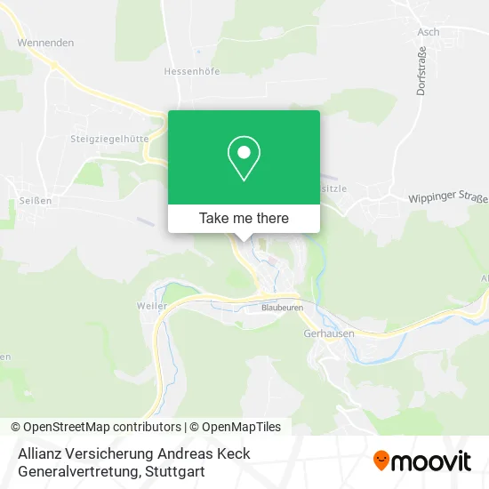 Allianz Versicherung Andreas Keck Generalvertretung map