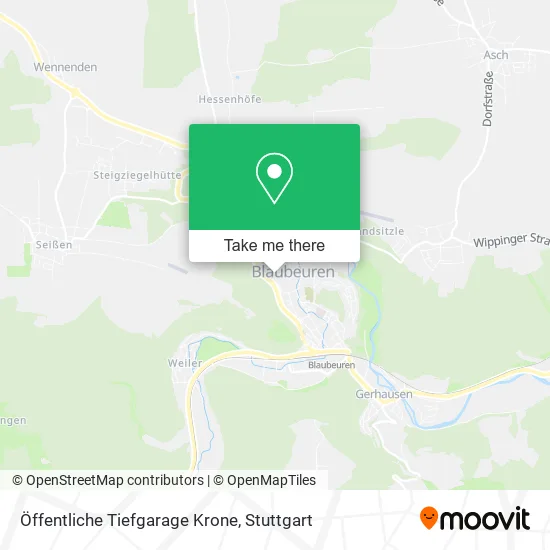 Карта Öffentliche Tiefgarage Krone