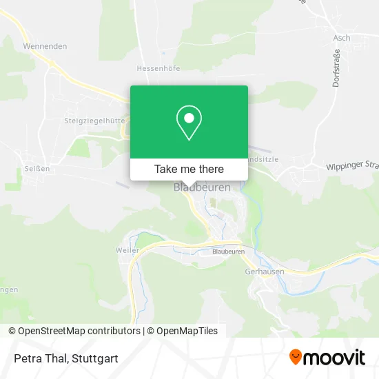 Карта Petra Thal