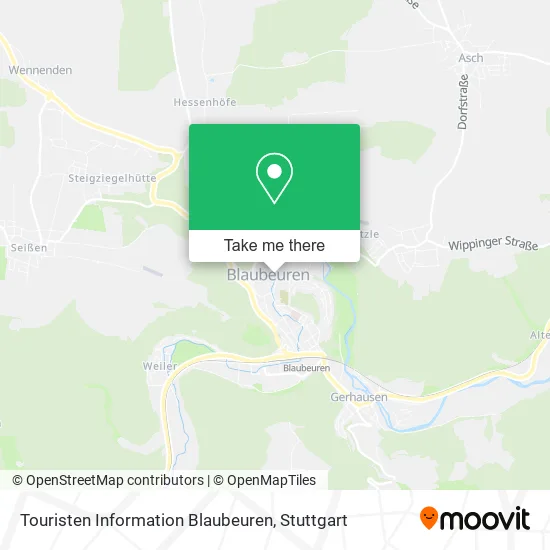 Карта Touristen Information Blaubeuren
