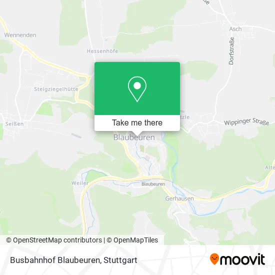 Карта Busbahnhof Blaubeuren