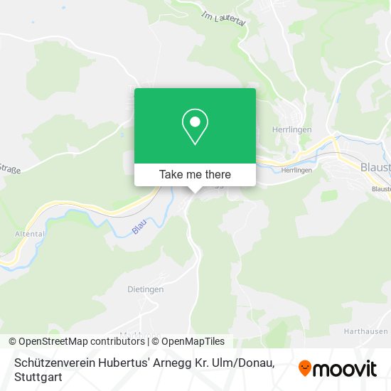Schützenverein Hubertus' Arnegg Kr. Ulm / Donau map