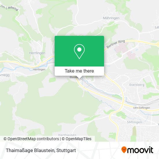 Thaimaßage Blaustein map