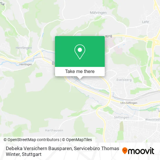 Карта Debeka Versichern Bausparen, Servicebüro Thomas Winter