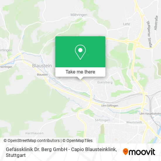 Карта Gefässklinik Dr. Berg GmbH - Capio Blausteinklink