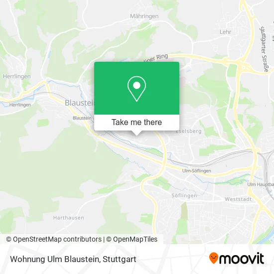 Карта Wohnung Ulm Blaustein