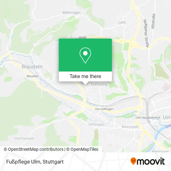 Карта Fußpflege Ulm