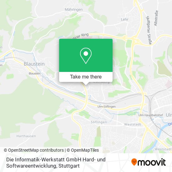 Карта Die Informatik-Werkstatt GmbH Hard- und Softwareentwicklung