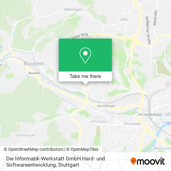 Карта Die Informatik-Werkstatt GmbH Hard- und Softwareentwicklung
