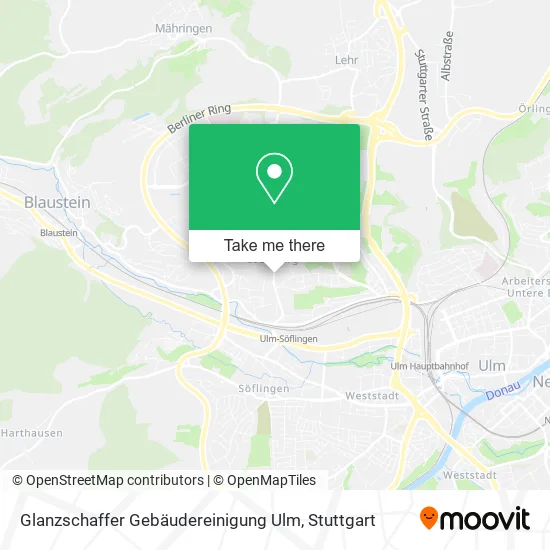 Карта Glanzschaffer Gebäudereinigung Ulm