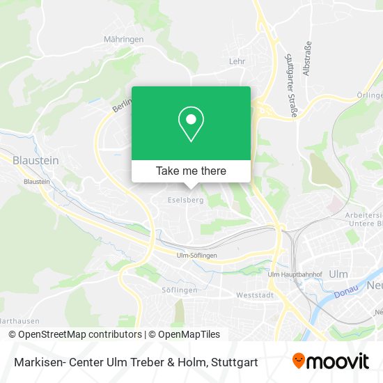 Markisen- Center Ulm Treber & Holm map
