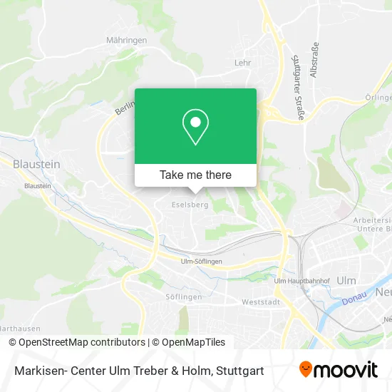 Карта Markisen- Center Ulm Treber & Holm