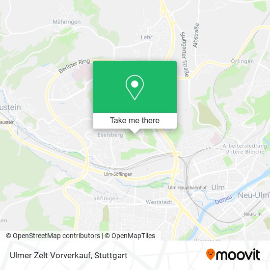 Карта Ulmer Zelt Vorverkauf