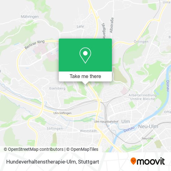 Карта Hundeverhaltenstherapie-Ulm