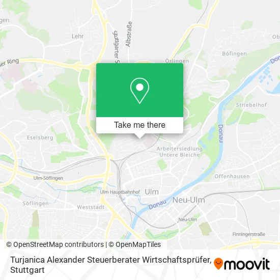 Карта Turjanica Alexander Steuerberater Wirtschaftsprüfer