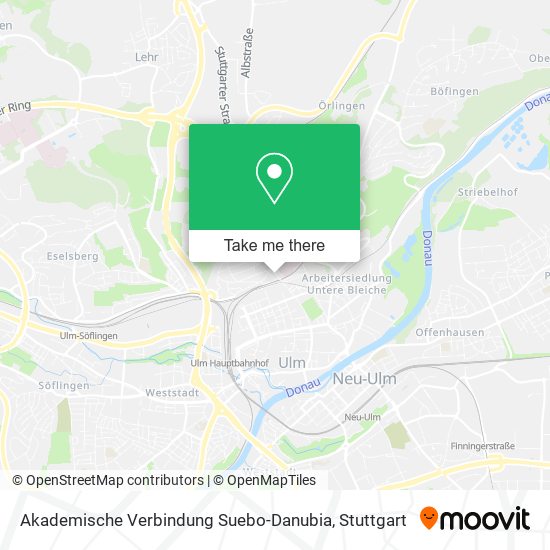 Akademische Verbindung Suebo-Danubia map