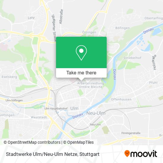 Stadtwerke Ulm/Neu-Ulm Netze map