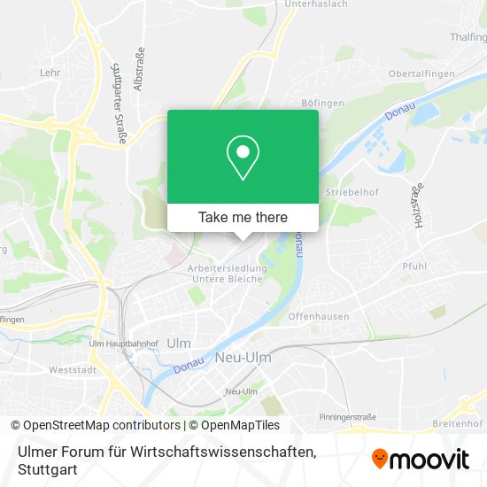 Карта Ulmer Forum für Wirtschaftswissenschaften