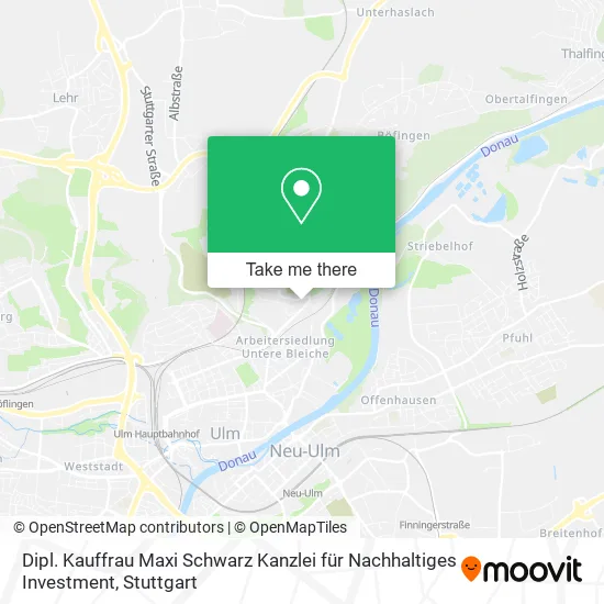 Карта Dipl. Kauffrau Maxi Schwarz Kanzlei für Nachhaltiges Investment