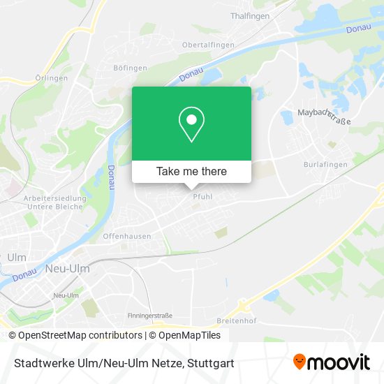 Stadtwerke Ulm/Neu-Ulm Netze map