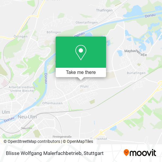 Blisse Wolfgang Malerfachbetrieb map