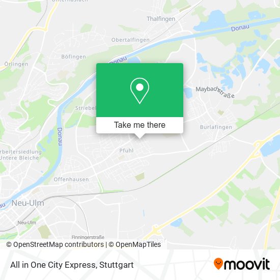 All in One City Express map