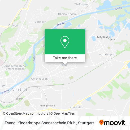 Evang. Kinderkrippe Sonnenschein Pfuhl map